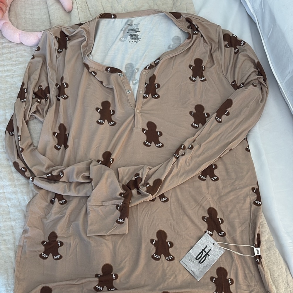 Forever French Baby Women's Bamboo Pajamas | Gingerbread